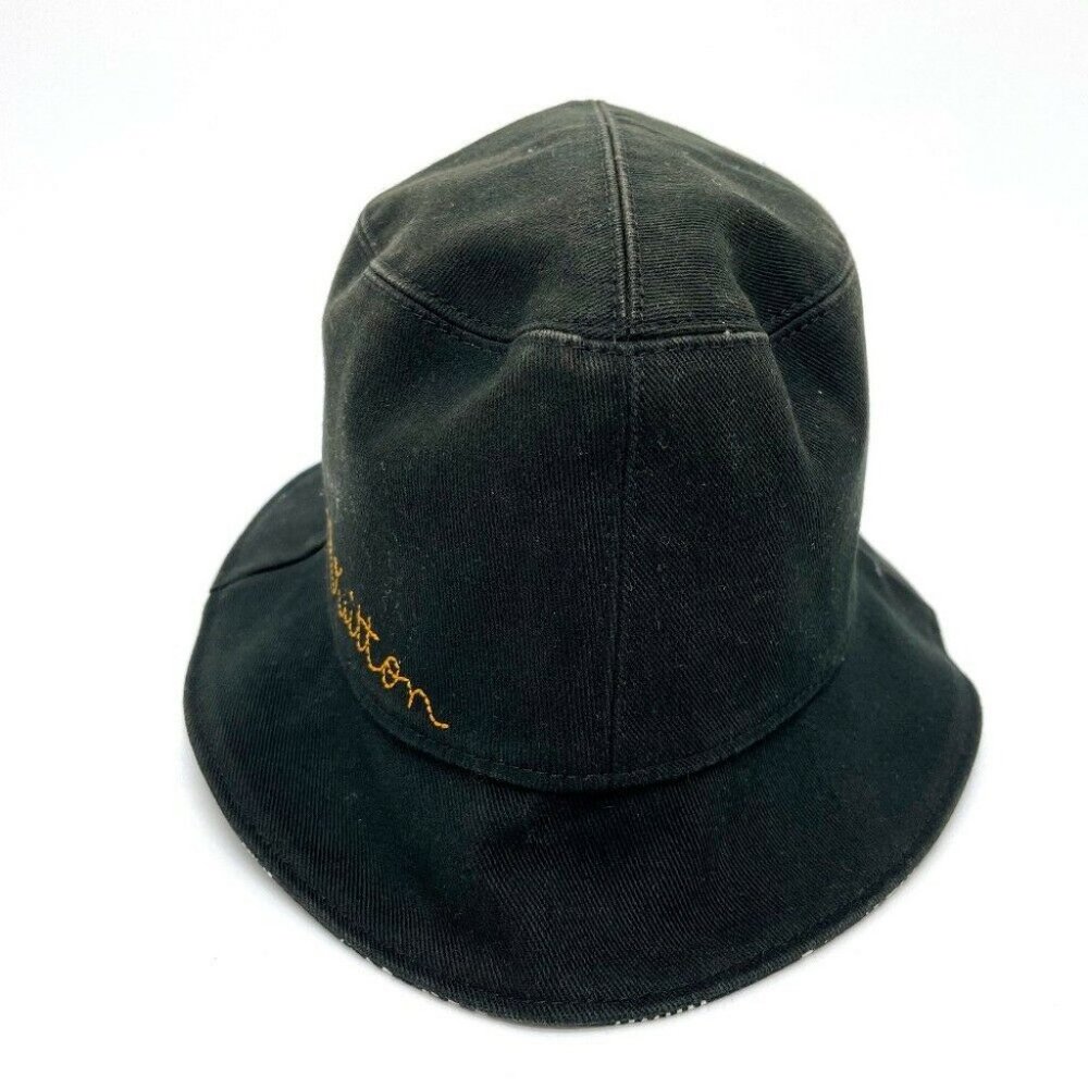 LOUIS VUITTON MP2947 Bone Distorted Damier hat cotton Black - Picture 8 of 9
